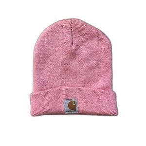Carhartt Child/Youth Pink Beanie Hat with Logo